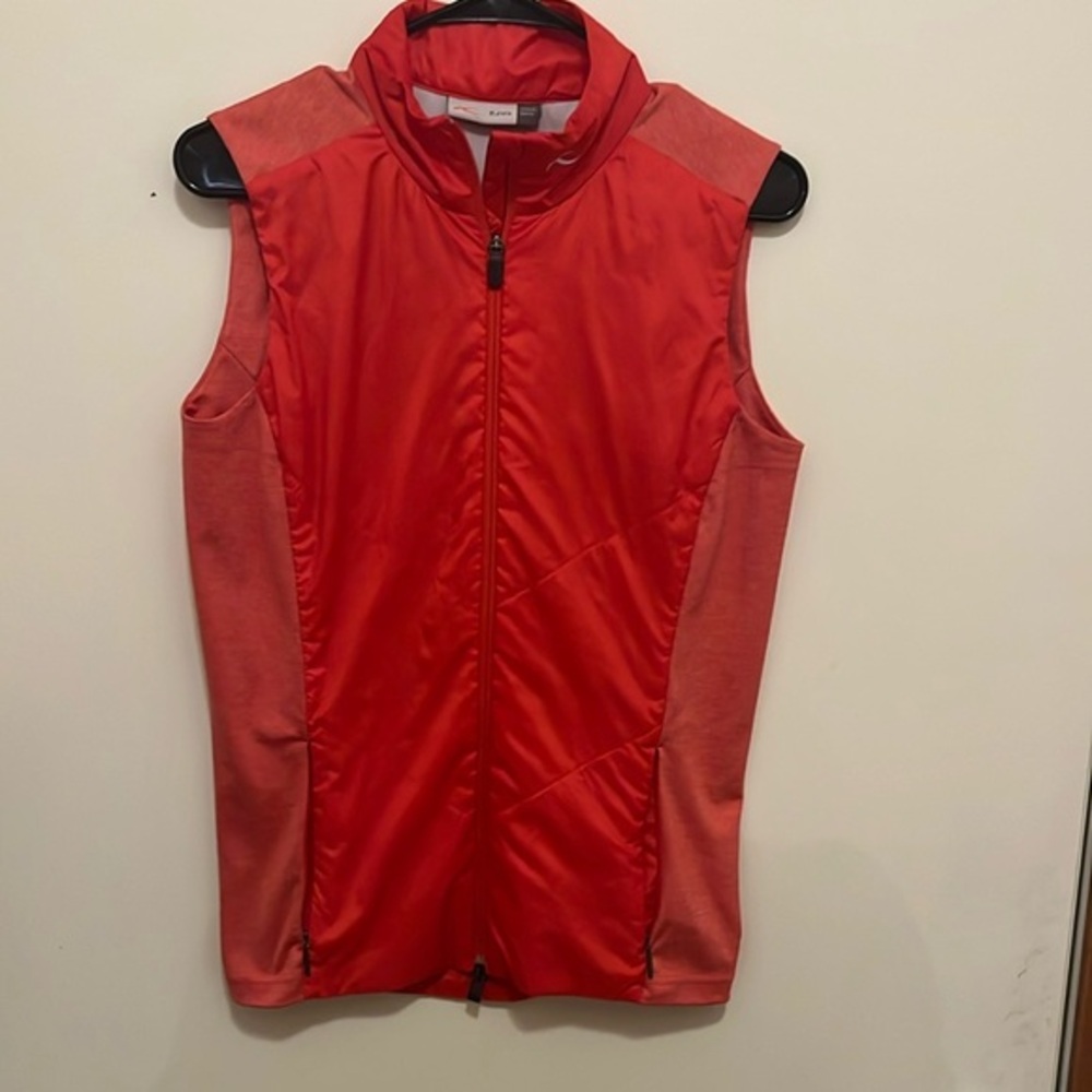 Kjus‎ Red Sleeveless Zip-Up Vest size medium